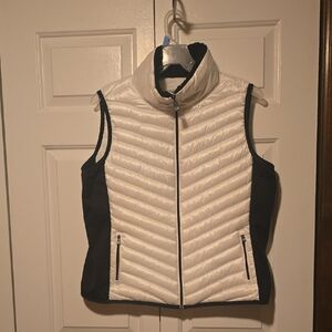 Calvin Klein Women's Black and Cream Vest